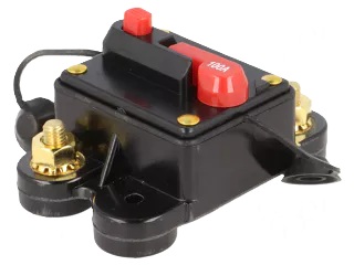 Disjoncteur Unipolaire 100A 12/48V en appli
