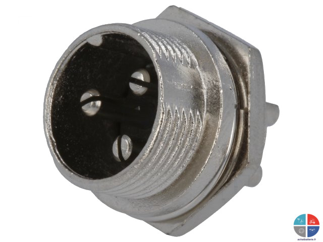 Connecteur Socle Mâle 3 poles air plug