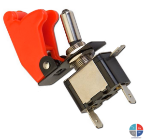 Micro-interrupteur De Fin De Course 2 Positions (NO/NC) - 15A 250V, Levier Rouge 53mm | Lot De 2