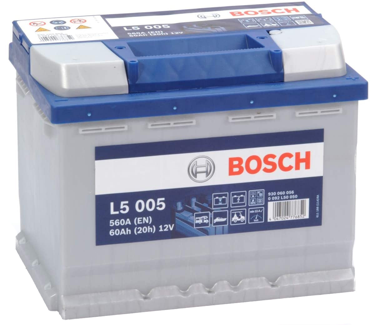 Batterie BOSCH L5005 12V 60ah/C20 - 70ah/C100 Décharge lente LFD60