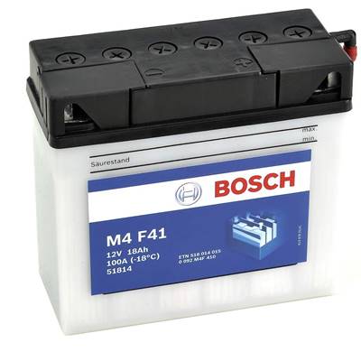 Batterie moto BOSCH M4F41 12V 18ah 100A 51814 - 12n20ah / bmw