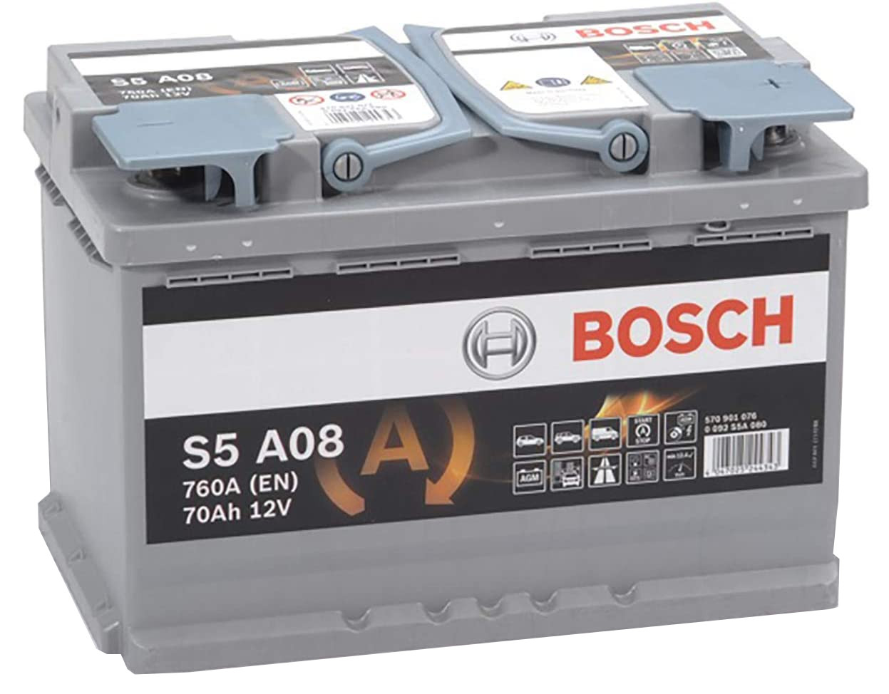 Batterie auto S5A08 12V 70Ah / 760A BOSCH AGM START-STOP L3 E39