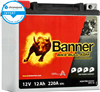 Batterie Moto BANNER ETX14 AGM 12V 12Ah 220A Pro Bike Bull 51401
