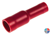 Cosse isolée Femelle ronde 4mm pour 1.5mm² Rouge