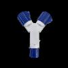 Adaptateur prise de quai 1 MALE + 2 FEMELLES 16A 230v P17