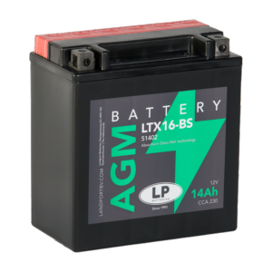 Batterie moto YTX16-BS 12v 14ah 230A AGM LANDPORT