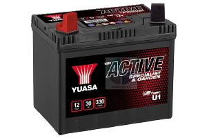 Batterie tondeuse U1-9 12v 30ah 330A Yuasa Garden +Gauche