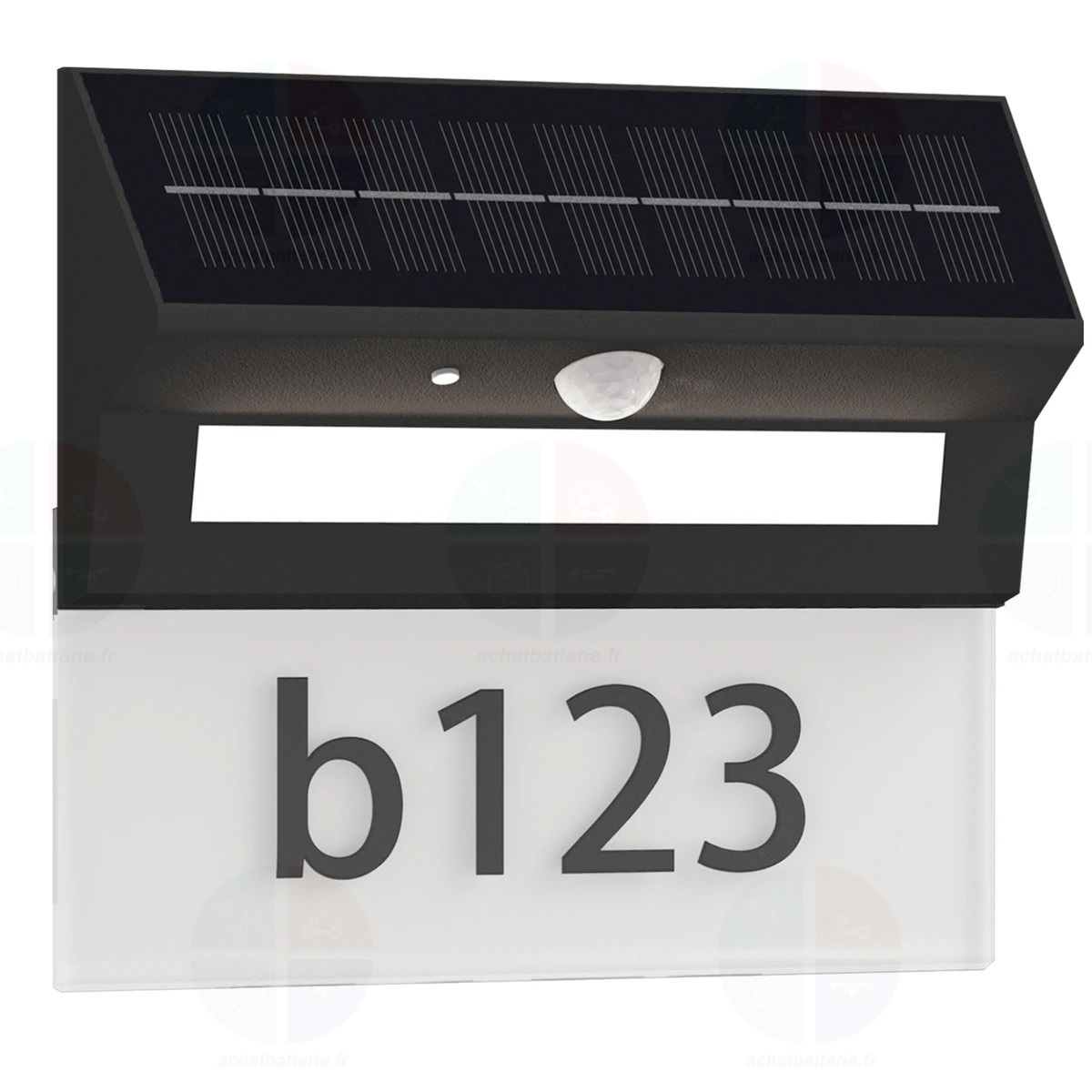 APPLIQUE LED SOLAIRE EXTERIEUR AVEC DETECTEUR MOUVEMENT 600 LUMENS + AFFICHAGE