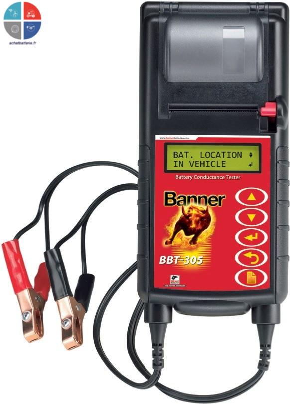 Testeur De Batterie MIDTRONICS Avec écran LCD Et Imprimante Intégrée - Pour Batteries 12V Plomb/AGM/gel - 10