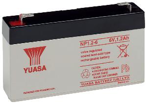BATTERIE YUASA NP1.2-6 1.2ah 6V