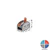 Borne de connexion WAGO 2 connexions de 0.8 à 4mm²