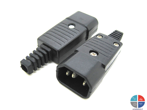 Connecteur IEC-320-C14 mâle