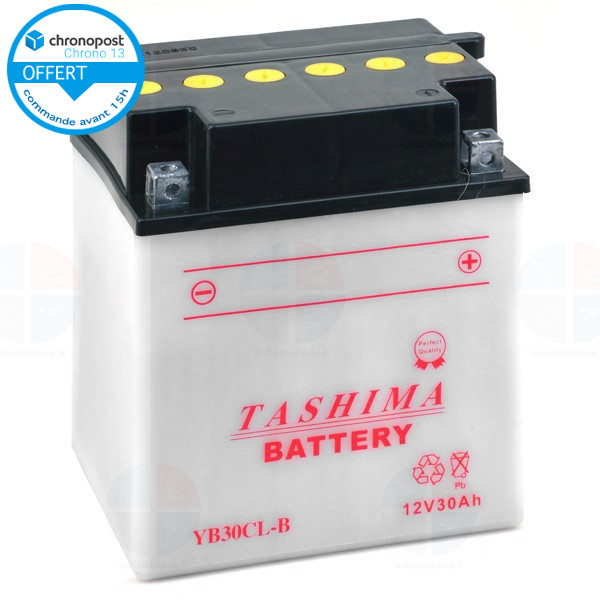 Batterie moto YB30CL-B 12v 30ah 260A TASHIMA