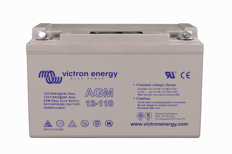 Batterie 12v 110Ah C20 Victron AGM Décharge lente BAT412101084