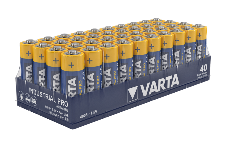 Piles LR6 INDUSTRIAL VARTA PACK 40 Piles Varta AA 1.5V Alcaline