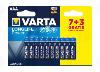 Piles LR03 VARTA LONGLIFE POWER AAA 6+2 offertes 1.5V Alcaline
