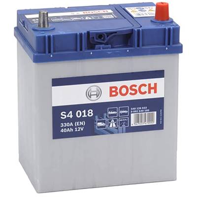 Batterie auto BOSCH S4018 12V 40ah / 330A + à droite, bornes asiatiques A14