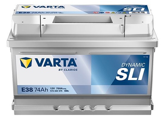 Batterie auto E38 12v 74ah 750A VARTA Silver dynamic LB3