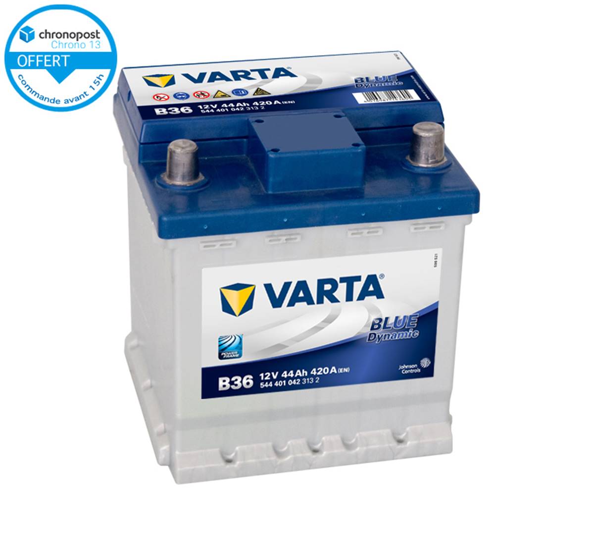 Batterie auto B35 12V 42ah/390A VARTA Blue dynamic, batterie de