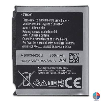 Batterie SAMSUNG Origine AB503442CU D900 D900i 3.7v 800mah