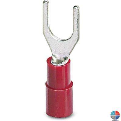 Cosse à fourche rouge 4mm pour 1.5mm²