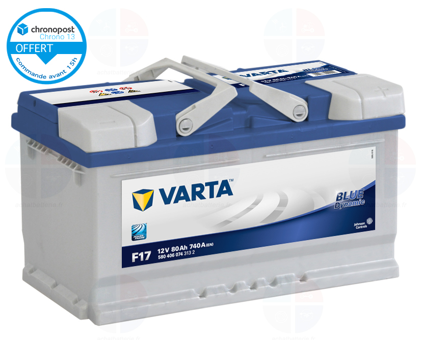 Batterie auto F17 12V 80ah/740A VARTA Blue dynamic LB4