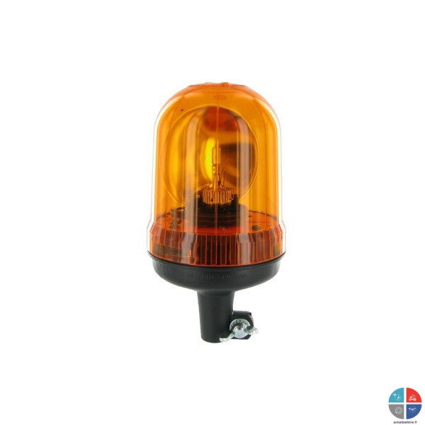 GYROPHARE 12v  tige Orange haut