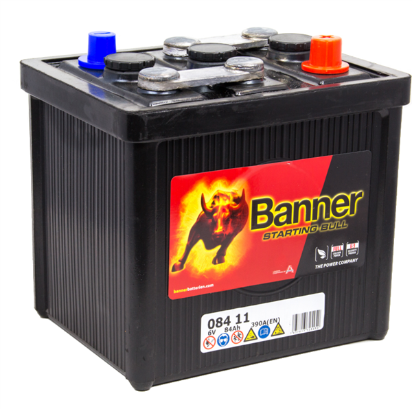 Batterie auto 08411 6V 84Ah/390A BANNER