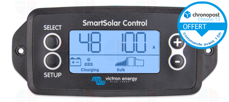 Ecran SmartSolar Pluggable Display pour Regulateur Solaire MPPT SCC900650010