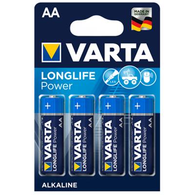 Piles LR06 X 4 VARTA LONGLIFE POWER AA 1.5V Alcaline