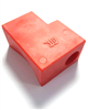 Capot de protection cosses Rouge PL 2 entrees