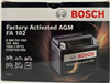 Batterie moto BOSCH FA102 AGM 12V 8ah 120A YTX9-BS / YTX9-4