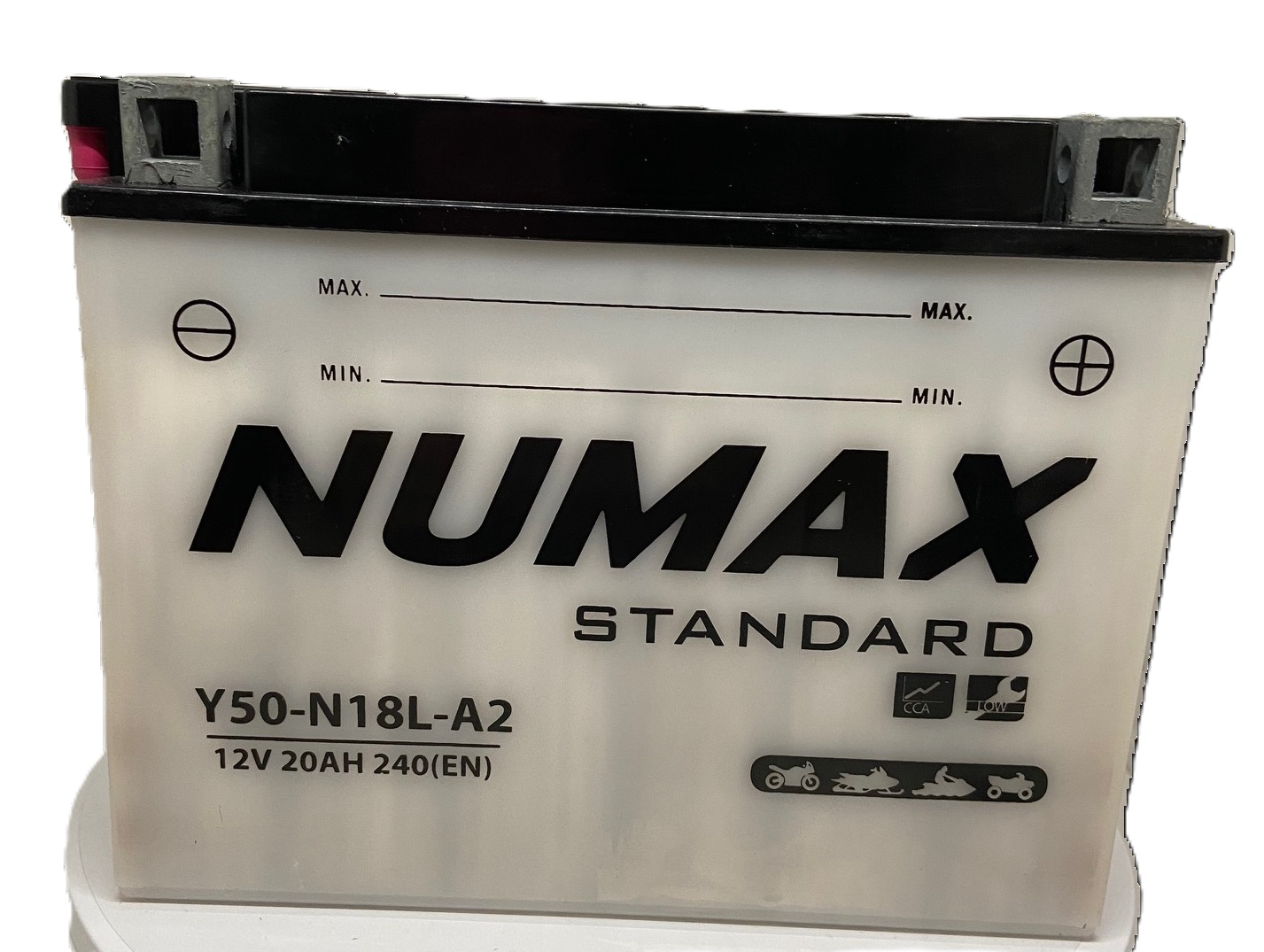 Batterie moto NUMAX 12N18-3A / Y50-N18L-A/A2 12v 20ah 240A TONDEUSE