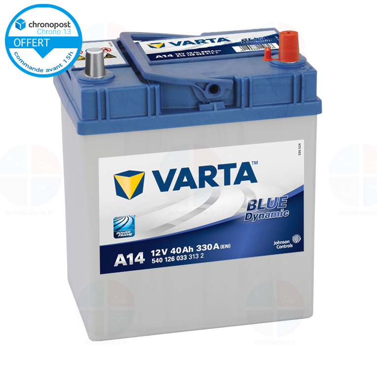 Batterie auto A14 12V 40ah/330A VARTA Blue dynamic