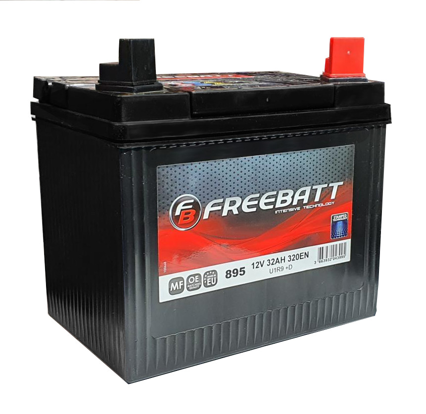 Batterie tondeuse U1R-9 12v 32ah 320A FREEBAT + Droite 895