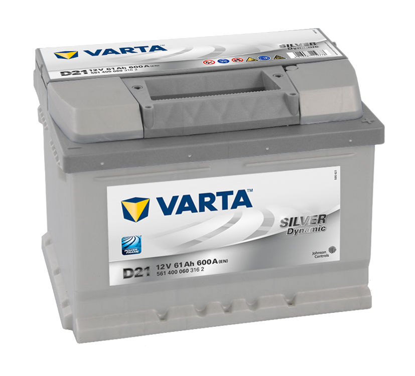 Batterie auto D21 12v 61ah 600A VARTA Silver Dynamic LB2