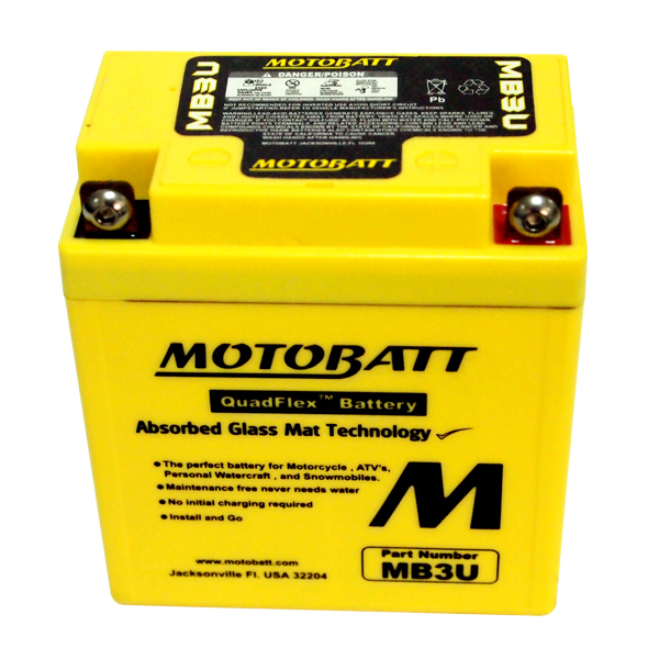 Batterie MB3U 12v 3.8 ah 50 A Motobatt AGM YB3L-A YB3L-B