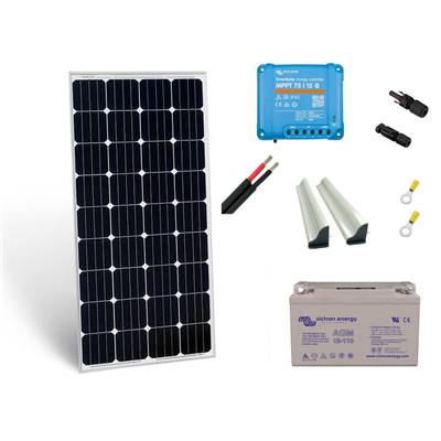KIT SOLAIRE 180W Batterie AGM, Bateaux, Van, Camping-Car