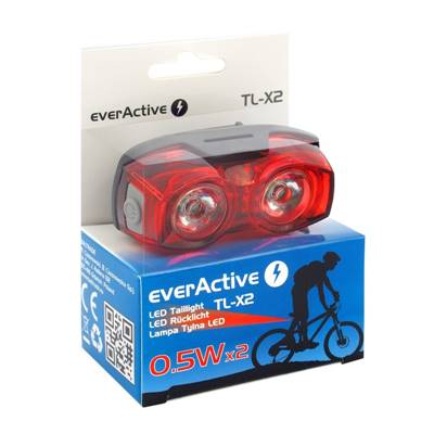 Éclairage Rouge LED Vélo EVERACTIVE Arrière