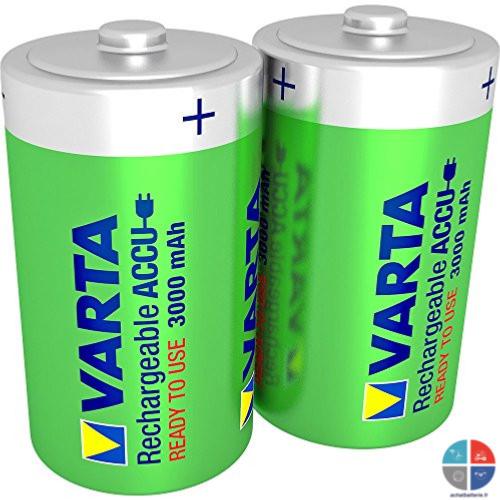 ACCUS VARTA NIMH 1.2V/3000mah C/LR14 X 2 PILES RECHARGEABLES