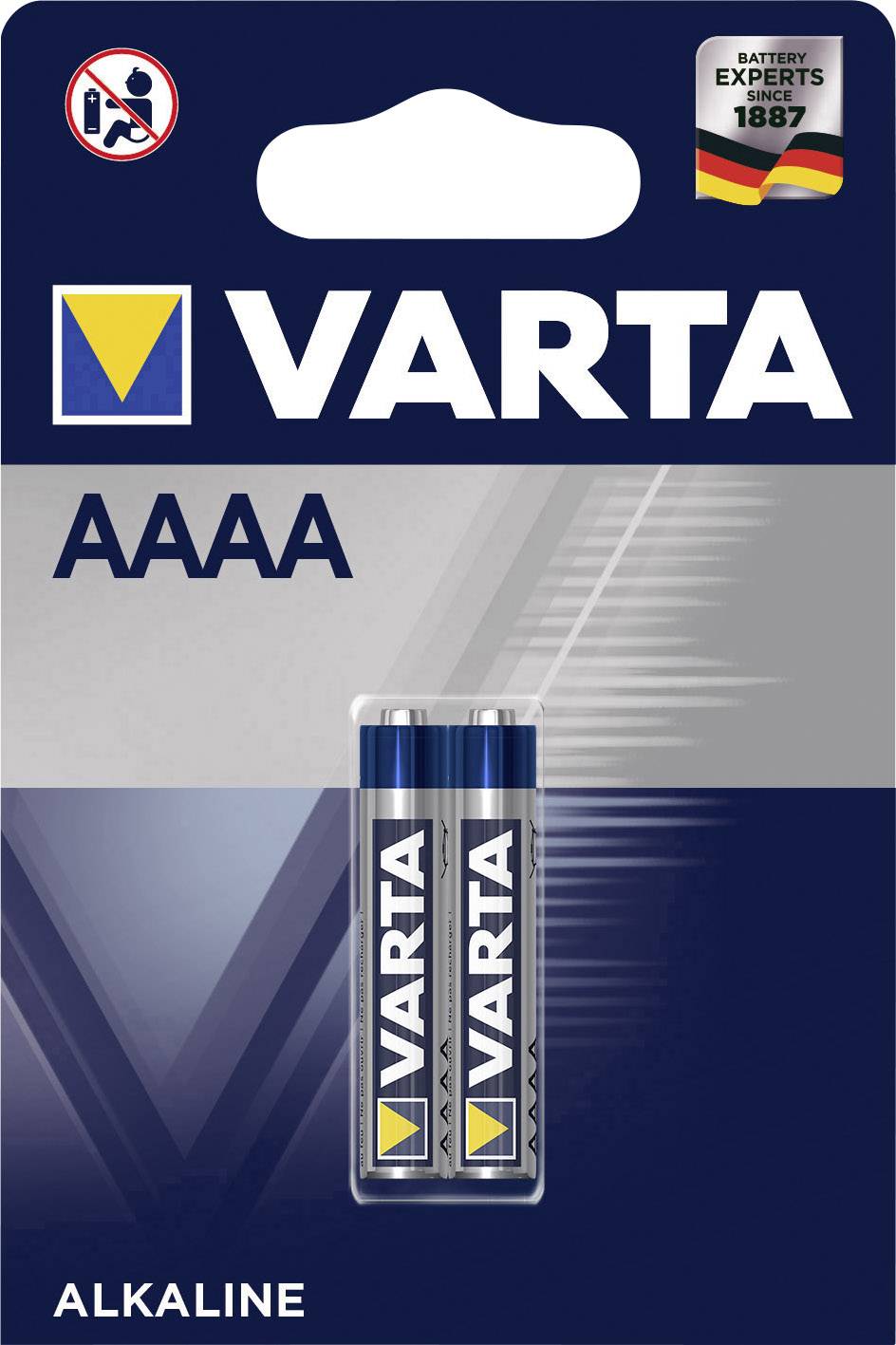 Piles AAAA X 2 VARTA LR8D425 / Mini 1.5V Alcaline