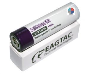 ACCU LITHIUM 3500mAh 3.7V 18650 EAGLETAC