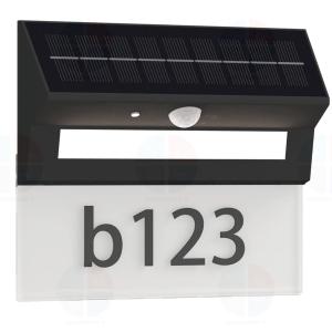 APPLIQUE LED SOLAIRE EXTERIEUR AVEC DETECTEUR MOUVEMENT 600 LUMENS + AFFICHAGE