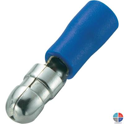 Cosse ronde mâle bleue 4mm pour 2.5mm²