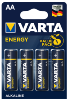 Piles LR06 X 4 VARTA ENERGY AA 1.5V Alcaline