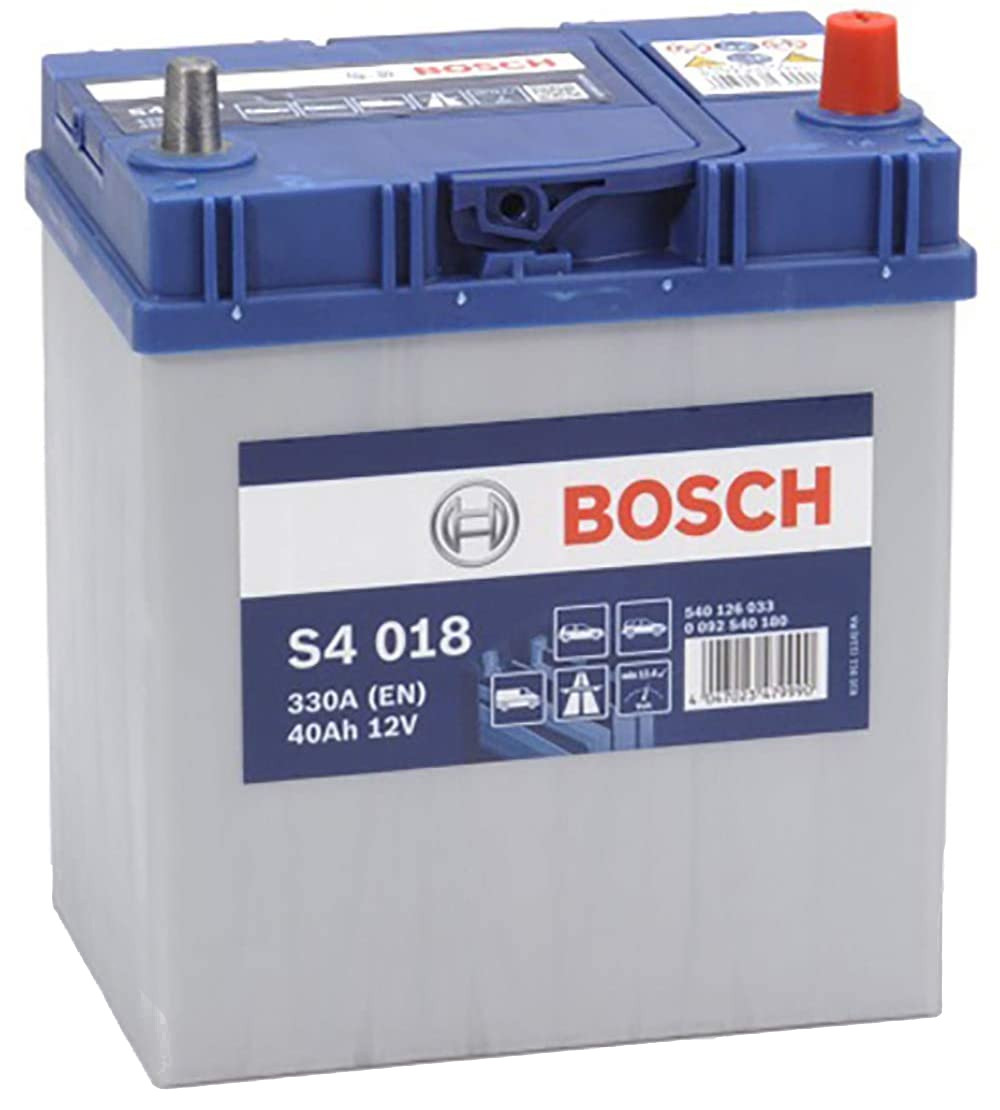 Batterie auto BOSCH S4018 12V 40ah / 330A + à droite, bornes asiatiques A14