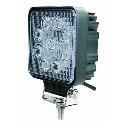 Phare de travail carré 9 leds - 10/30 Volts 2160 lumens