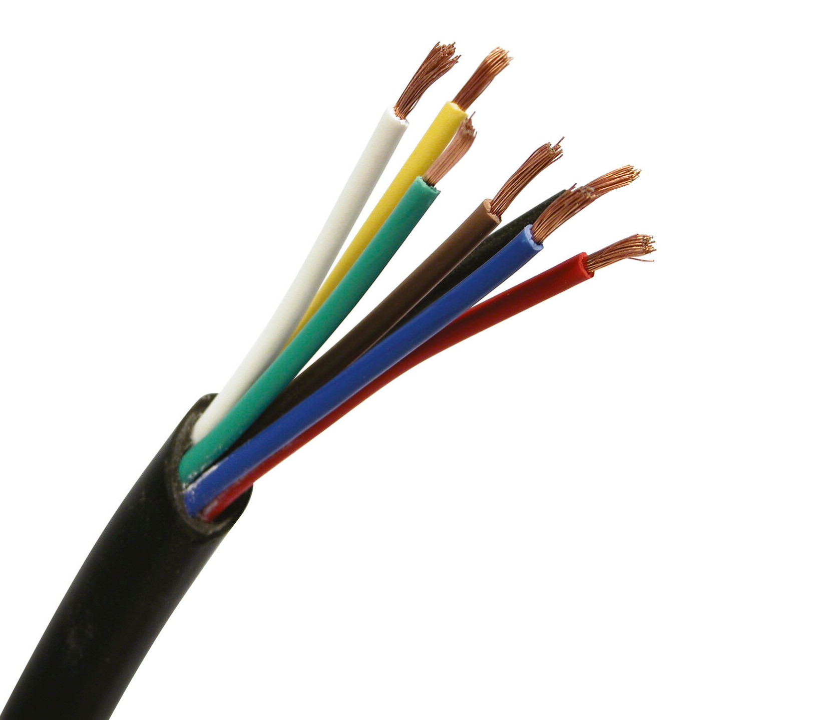 Câble électrique 7 x 1mm² VVF 1M Noir