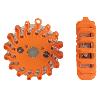 Kit 2 balises de signalisation magnétiques à Led orange avec valise de rangement