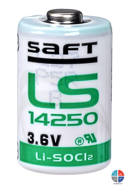 Pile lithium Saft LS14250 1/2AA 3.6v 1.2Ah